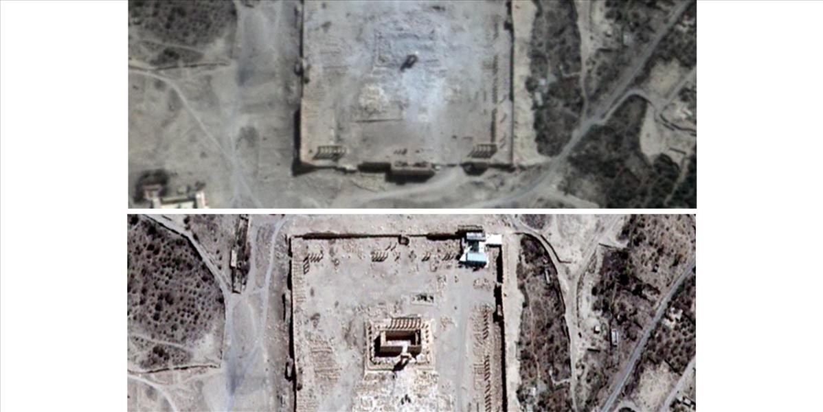 Družicové snímky potvrdili zničenie Chrámu boha Béla v Palmýre