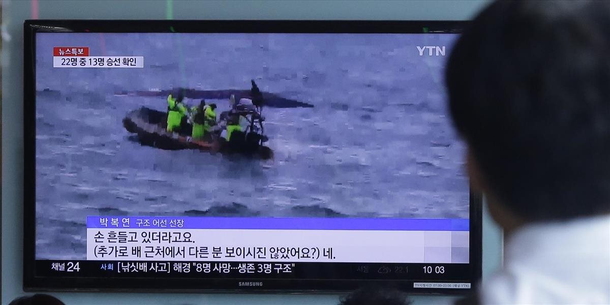 Nešťastie v Kórei: Pri prevrátení rybárskej lode zahynulo deväť ľudí