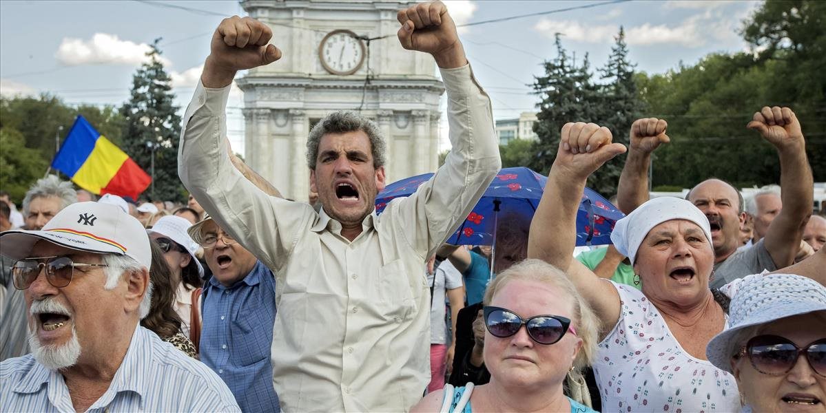 Proruské moldavské strany podporili protivládne protesty v Kišiňove