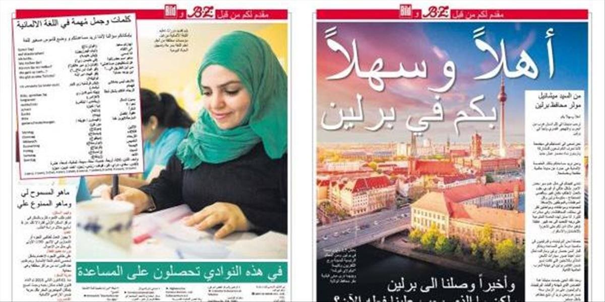 FOTO Dva berlínske denníky vyšli s arabskou prílohou