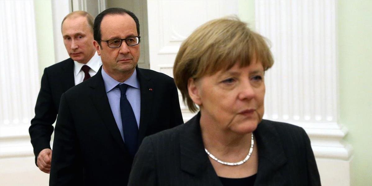 Merkelová a Hollande budú v októbri rokovať o Ukrajine s Putinom a Porošenkom
