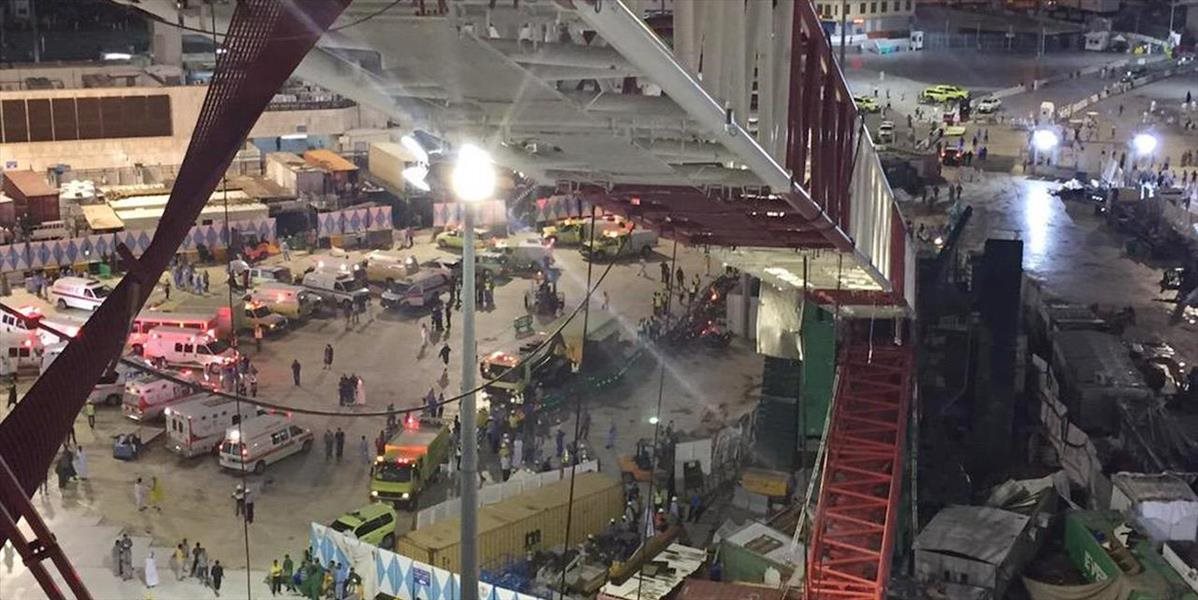 Tragédia v Mekke: Obrovský žeriav sa zrútil na dav ľudí, hlásia 107 mŕtvych