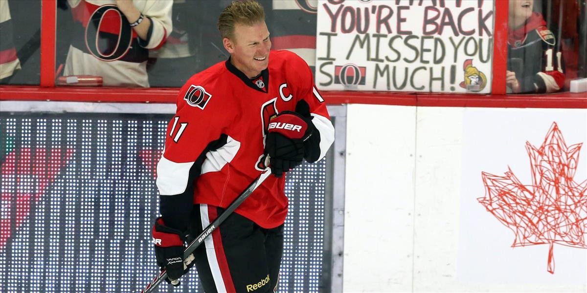 NHL: Švéd Alfedsson sa vracia do Ottawy, bude poradcom GM Murrayho