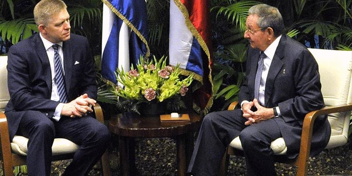 Premiéra Fica prijal kubánsky prezident Raúl Castro