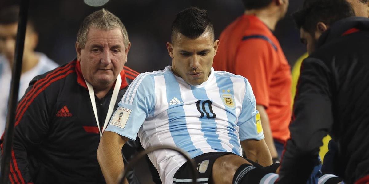 Agüero bude Argentíne zrejme chýbať proti Paraguaju