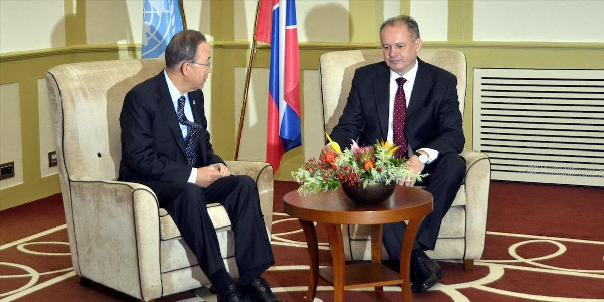 Generálny tajomník OSN sa stretol aj so slovenským prezidentom