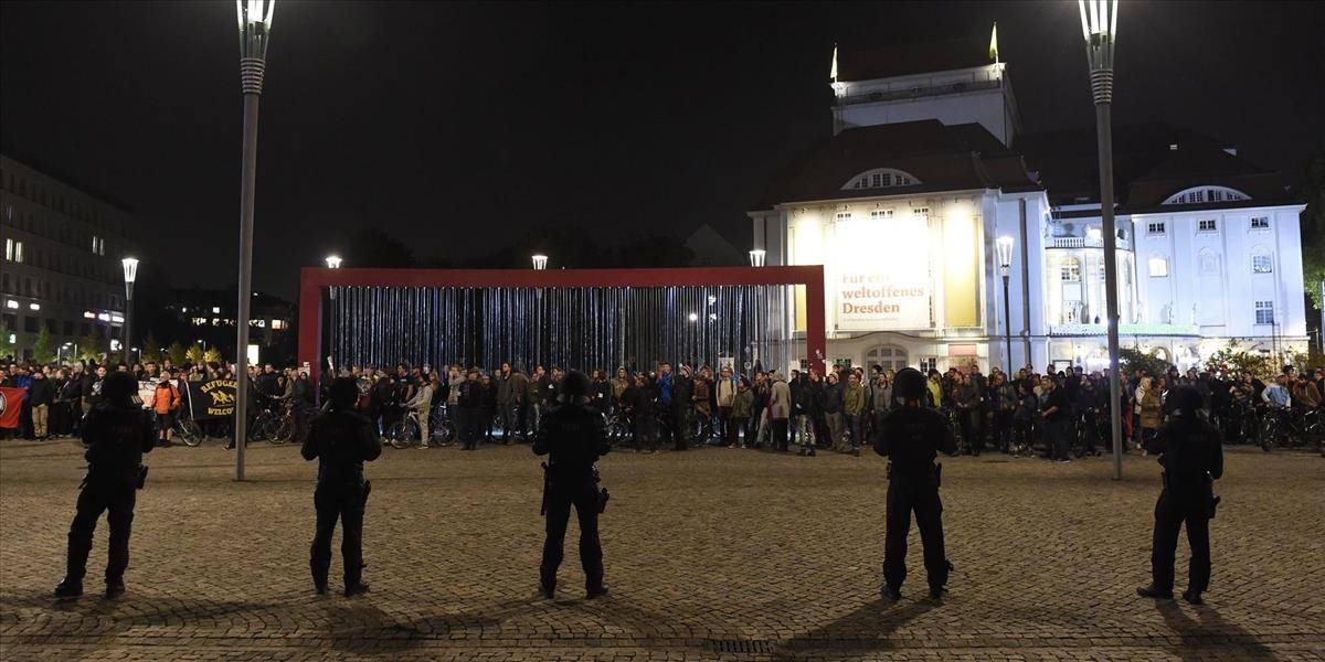 Obavy z násilia v Drážďanoch nie sú malé, polícia je v pohotovosti