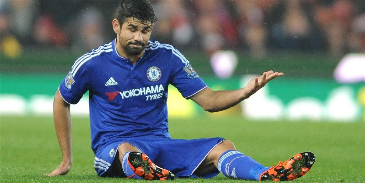 Futbalistov Chelsea prenasleduje smola, Diego Costa skončil v nemocnici