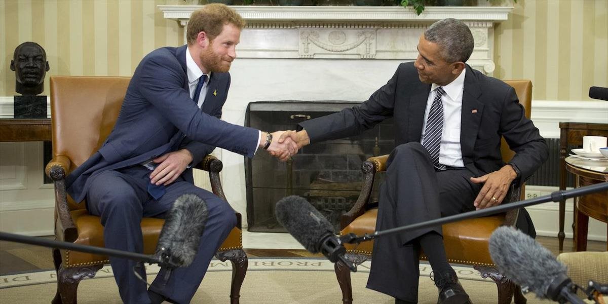 Britský princ Harry navštívil v Bielom dome prezidenta Baracka Obamu