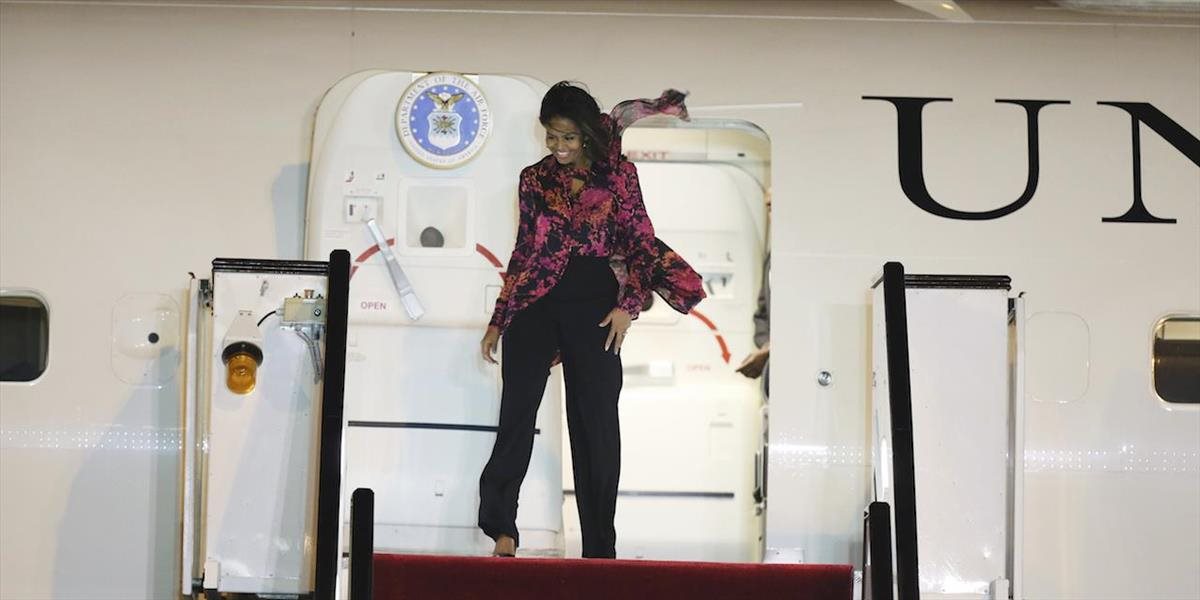 Prvá dáma Spojených štátov Michelle Obamová pricestovala na návštevu Kataru