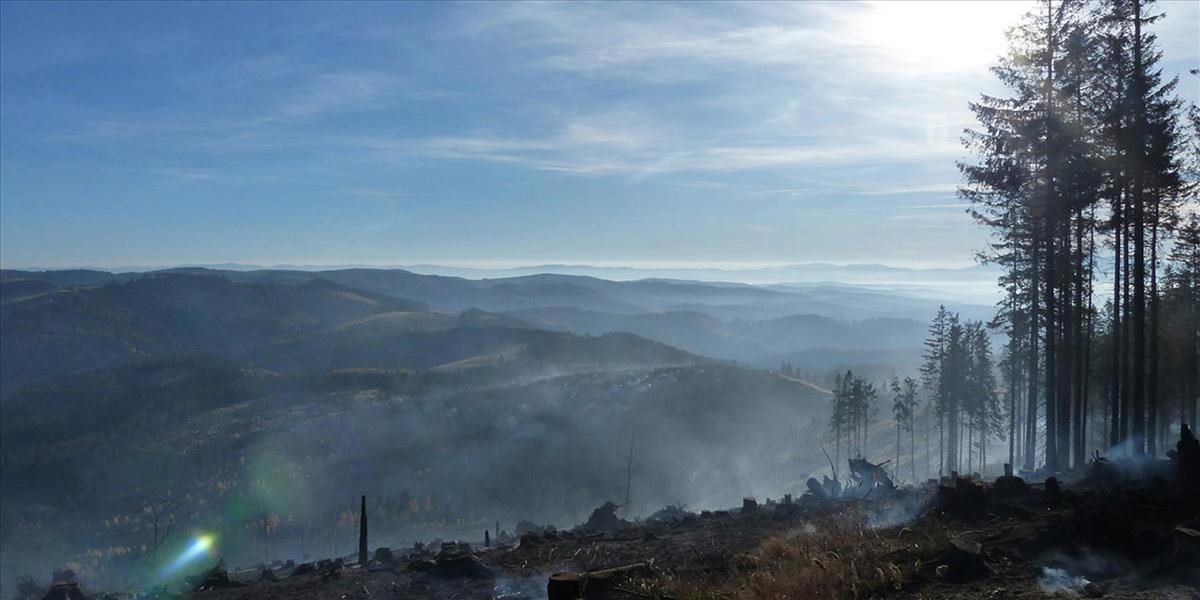 Hasiči pod Tatrami dohášajú požiarovisko v jeho epicentre