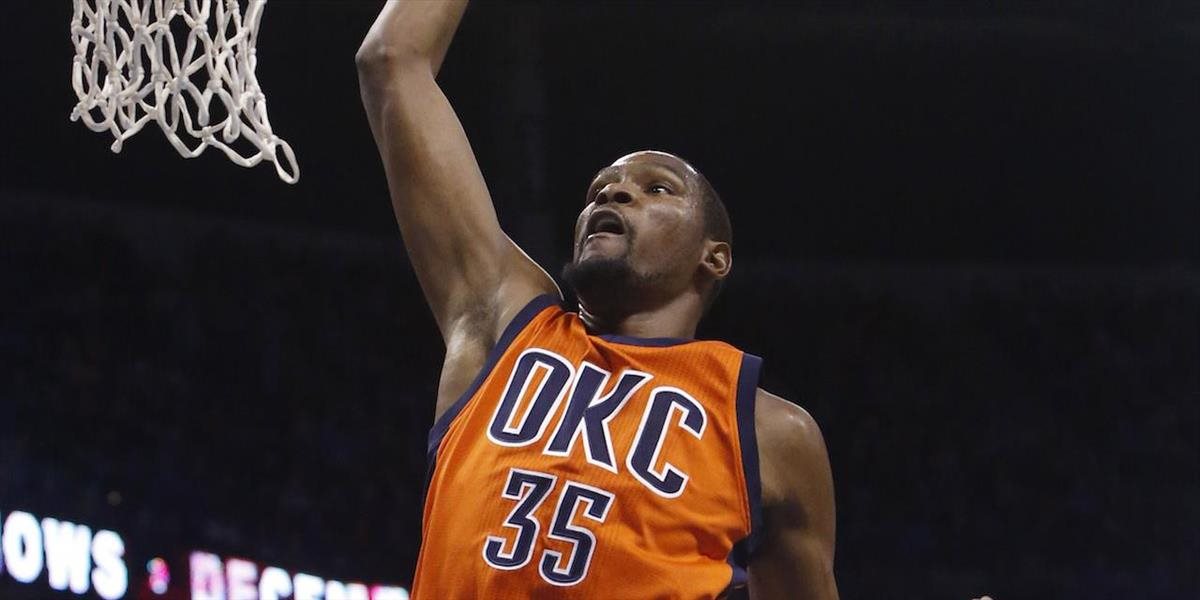 NBA: Oklahoma bude minimálne týždeň bez Duranta
