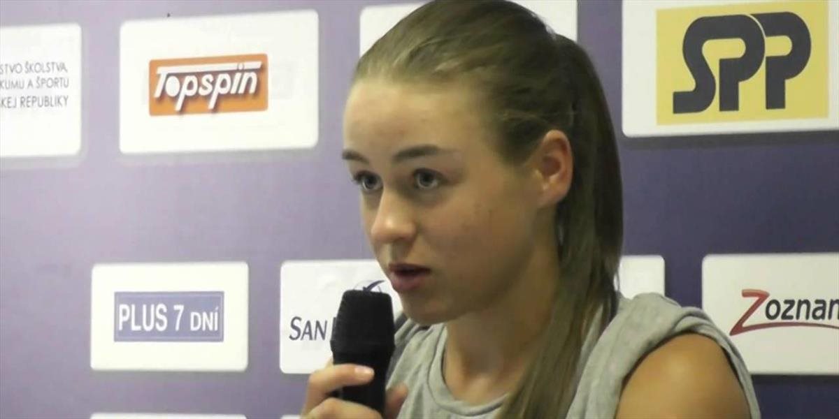 ITF Slovak Indoor: Kristína Schmiedlová uhrala proti Vondroušovej iba dva gemy