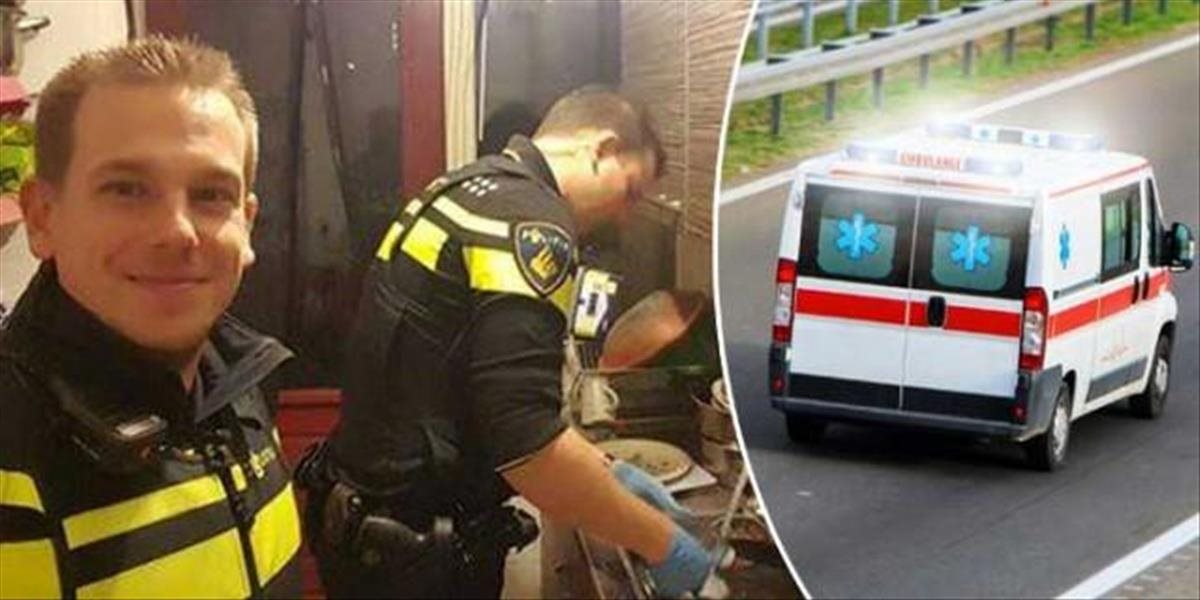Neuveriteľné FOTO: Matku zobrali do nemocnice, policajti navarili deťom večeru a umyli riady