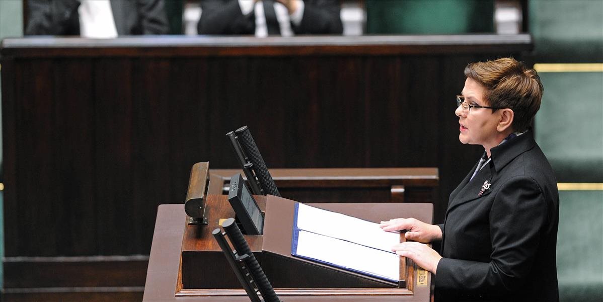 Poľská premiérka Szydlová žiada prehodnodenie migračnej politiky EÚ
