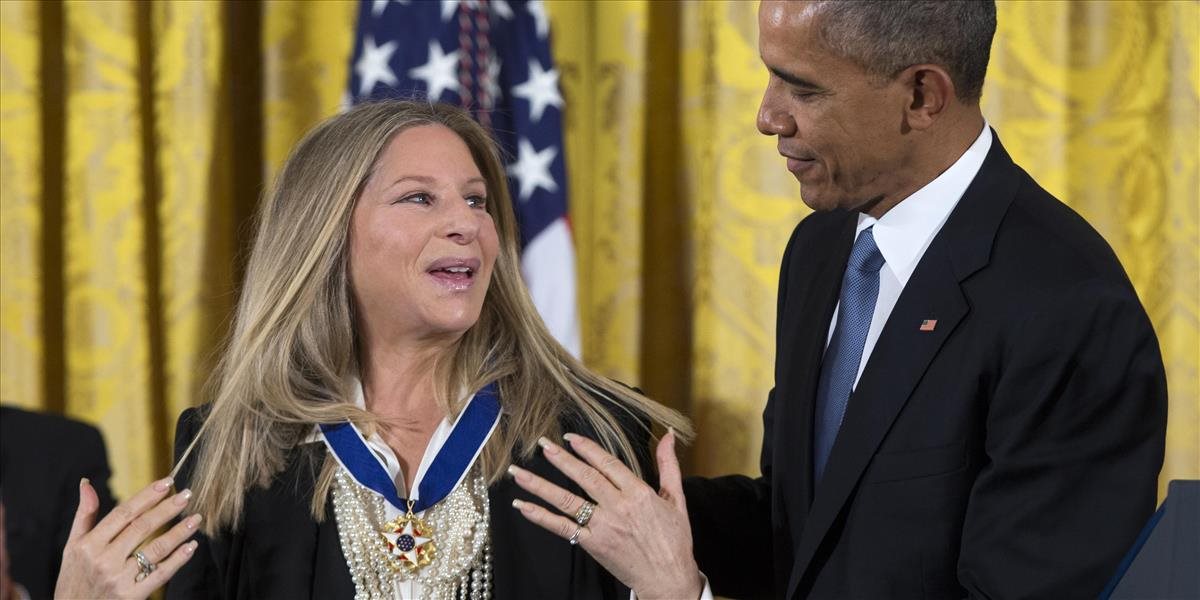 Barack Obama vyznamenal Barbru Streisand a Stevena Spielberga