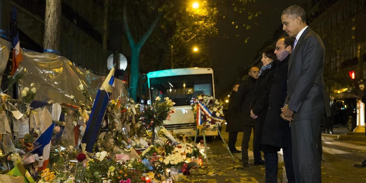 Obama si v Paríži uctil obete teroristických útokov