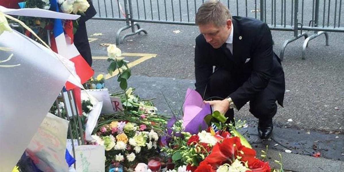 FOTO Robert Fico v Paríži uctil pamiatku obetí teroristických útokov