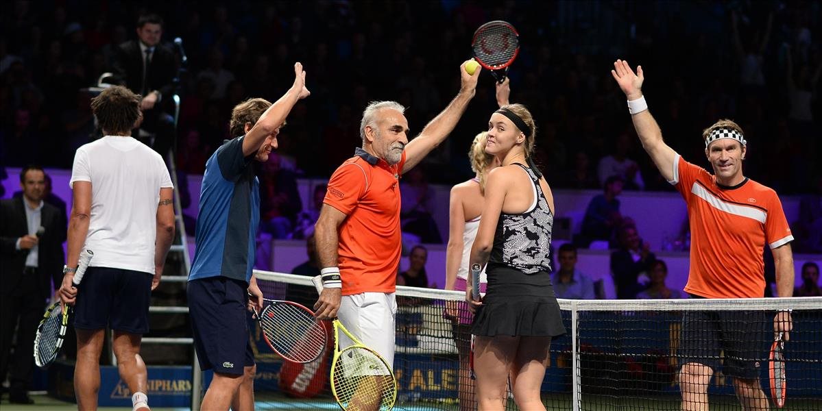 FOTO Exhibícia Tennis Champions: Schmiedlová nečakala až takú zábavu