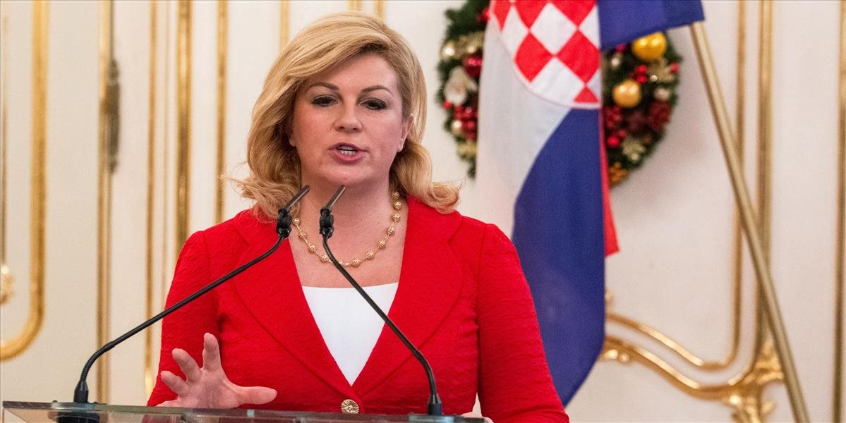 Chorvátska prezidentka sa stretla s Kiskom: Povinné kvóty nikam nevedú