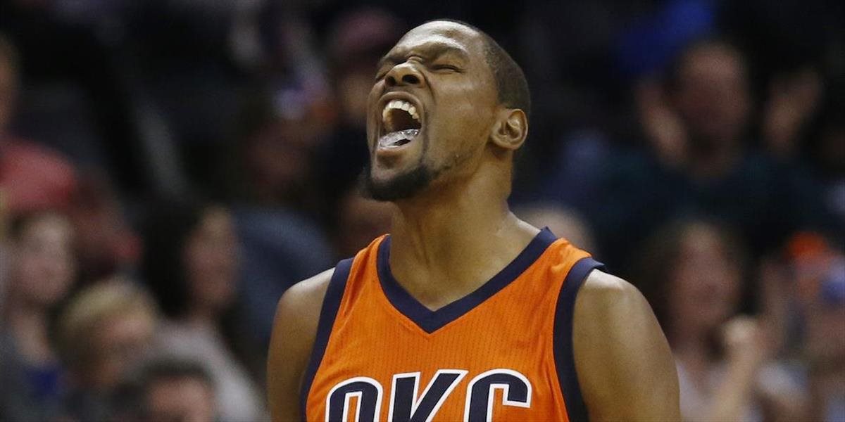 NBA: Frustrovaný Durant zabral, Oklahoma zvíťazila