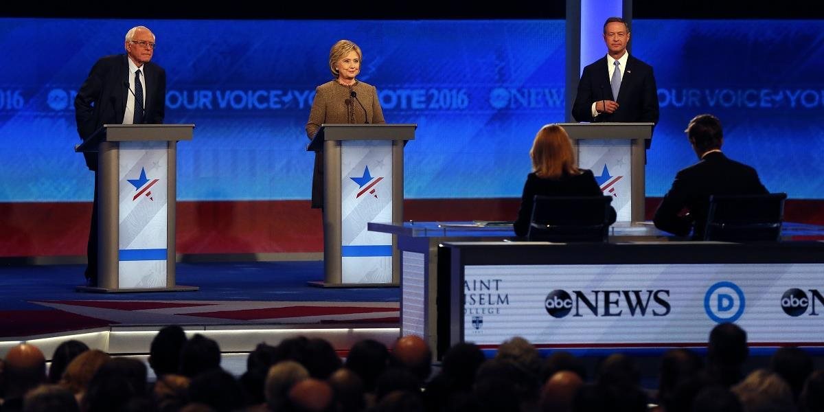 V americkej televíznej debate sa stretli 3 demokrati kandidujúci na prezidenta