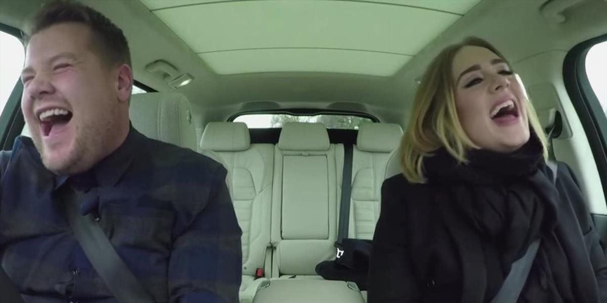 VIDEO Carpool Karaoke: James Corden si tentokrát zaspieval v aute s Adele