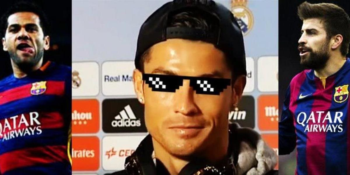 VIDEO Cristiano Ronaldo si vystrelil z hráčov Barcelony