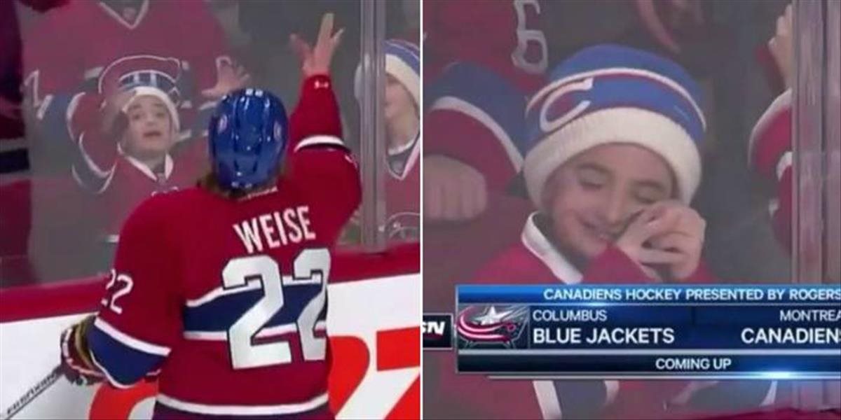 VIDEO Weise z Montrealu Canadiens rozdával pred zápasom detskú radosť