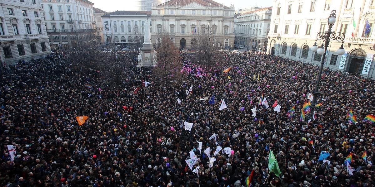 Proti legalizácii zväzkov homosexuálov protestovali v Taliansku 2 milióny ľudí
