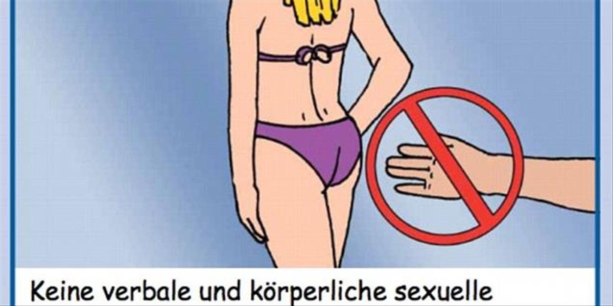 FOTO Nemci v bazénoch vyvesili návod pre utečencov, ako sa k ženám nemajú správať