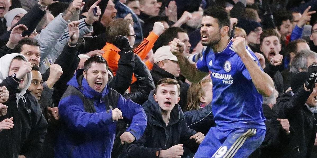 ManUtd neubránil náskok na Stamforde, bod pre Chelsea ratoval Costa