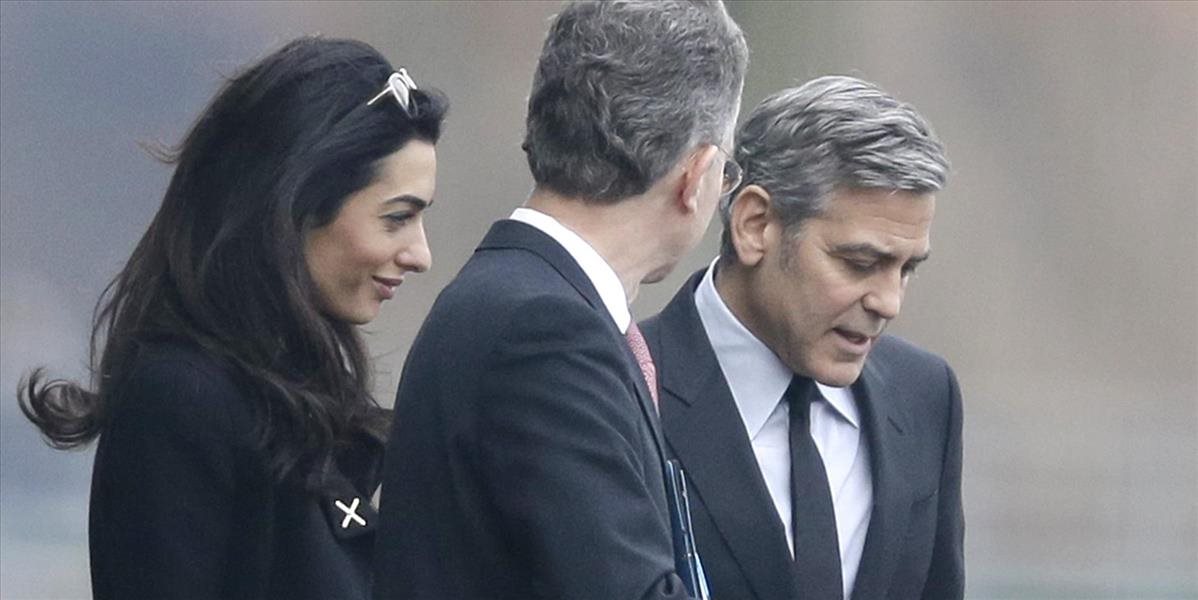 George a Amal Clooneyovci sa stretli s Merkelovou na debate o utečencoch