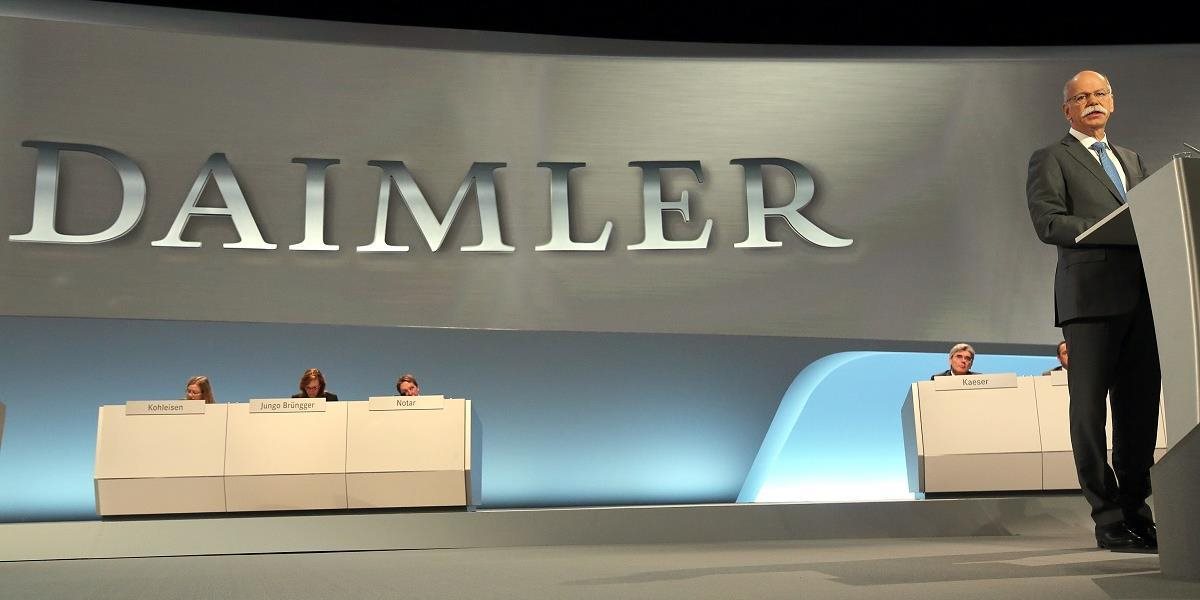 Daimler investuje do zníženia CO2 dieselových motorov 2,6 miliardy eur