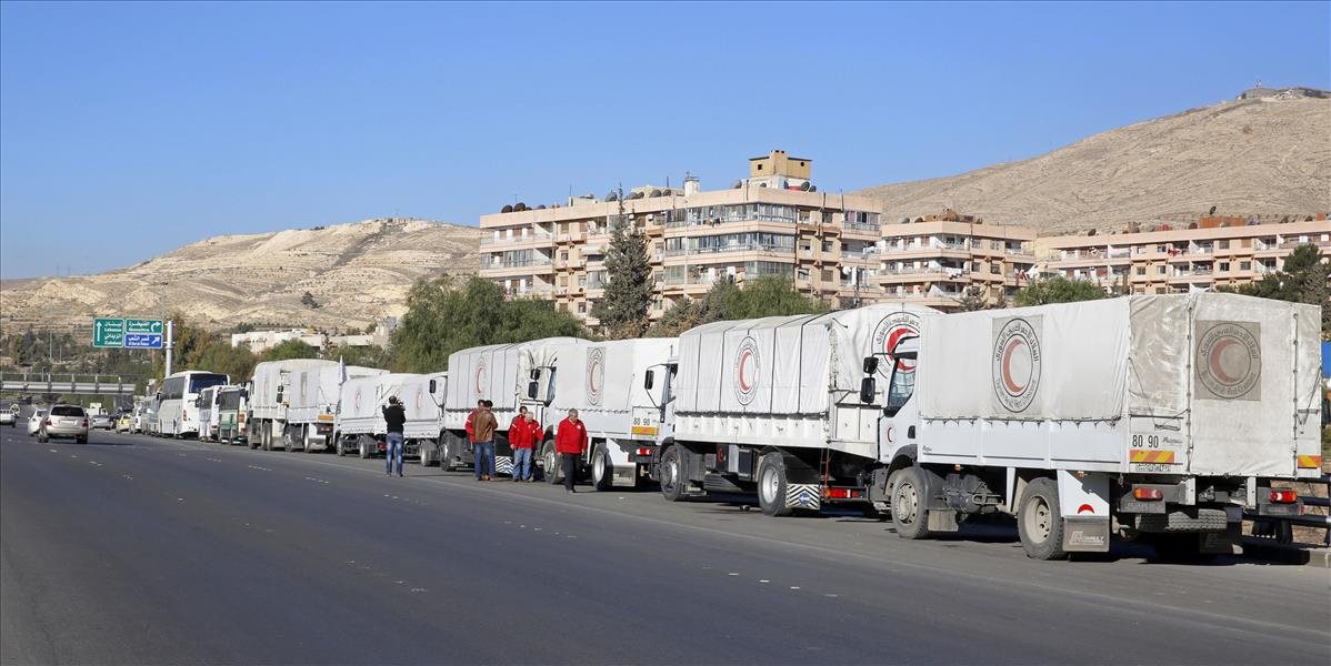 Kamióny s humanitárnou pomocou vošli do štyroch obliehaných oblastí v Sýrii