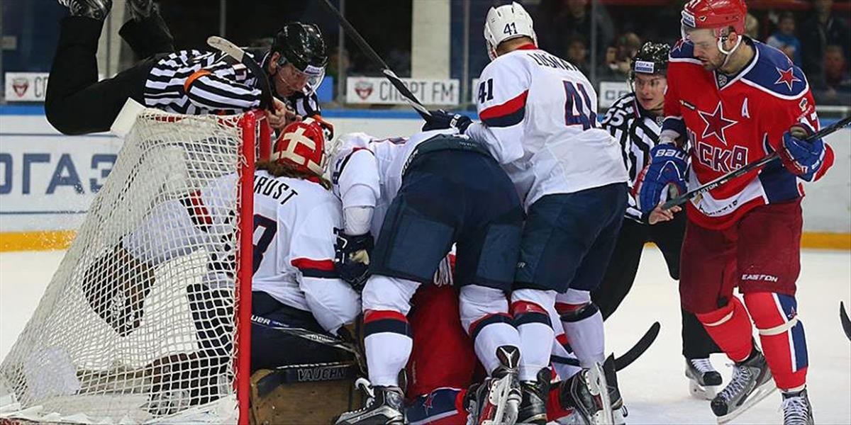 KHL: Slovan Bratislava prehral prvý duel na ľade CSKA Moskva