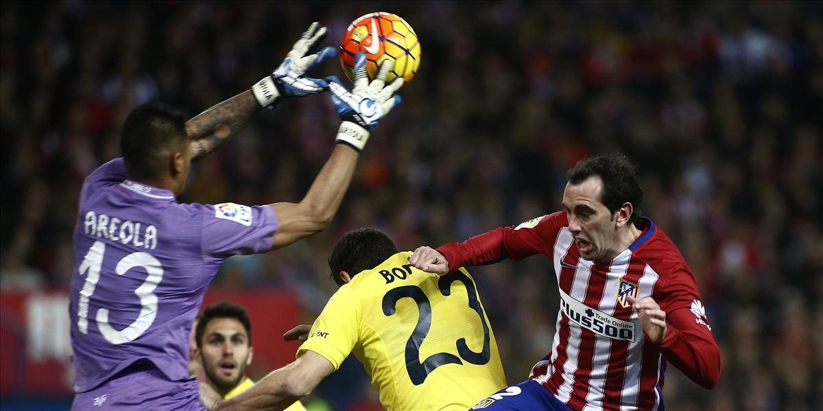 Atletico doma stratilo body s Villarrealom, Barcelona v 8-bodovom trháku