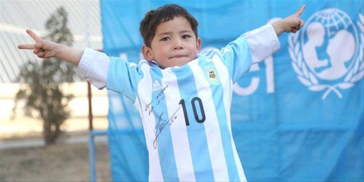 FOTO Afganský chlapec konečne dostal aj ozajstný argentínsky dres Messiho