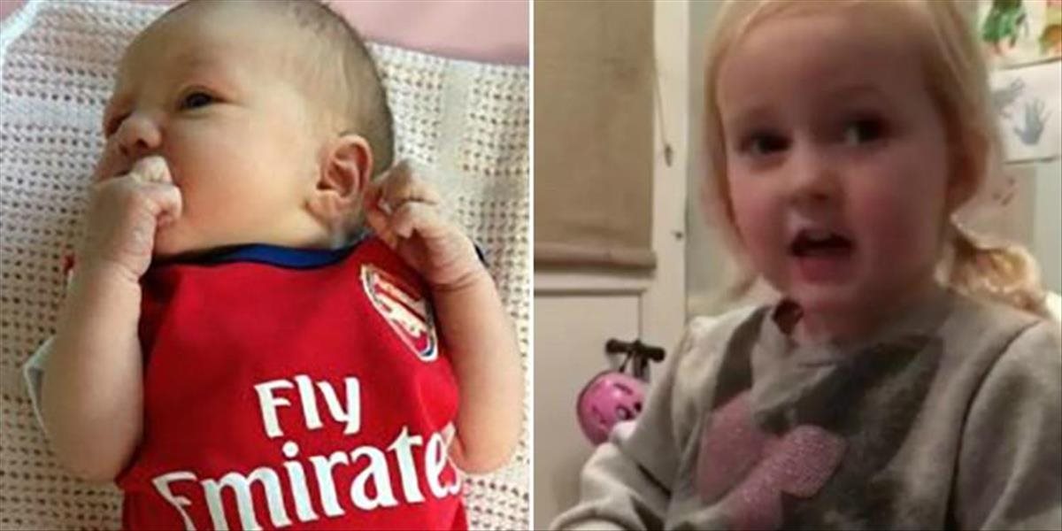 VIDEO Maličká Zoe Earwicker je asi najroztomilejším fanúšikom Arsenalu