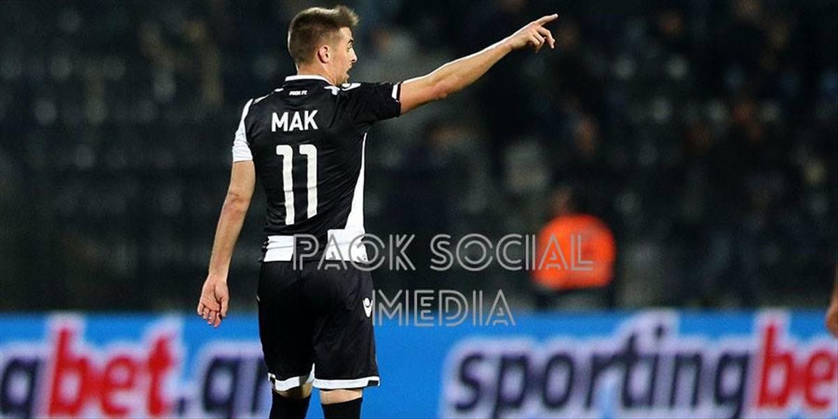 PAOK ukončil osemzápasovú šnúru bez výhry, Mak skóroval