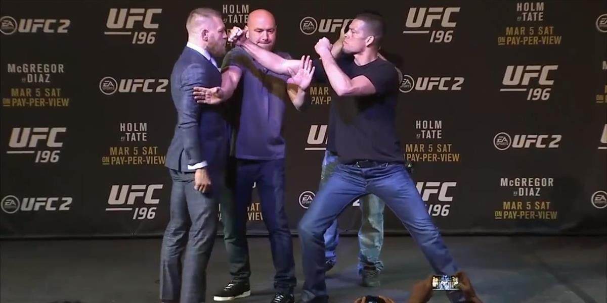 VIDEO McGregor vs Diaz: Na tlačovke sa zápasníci do seba pustili