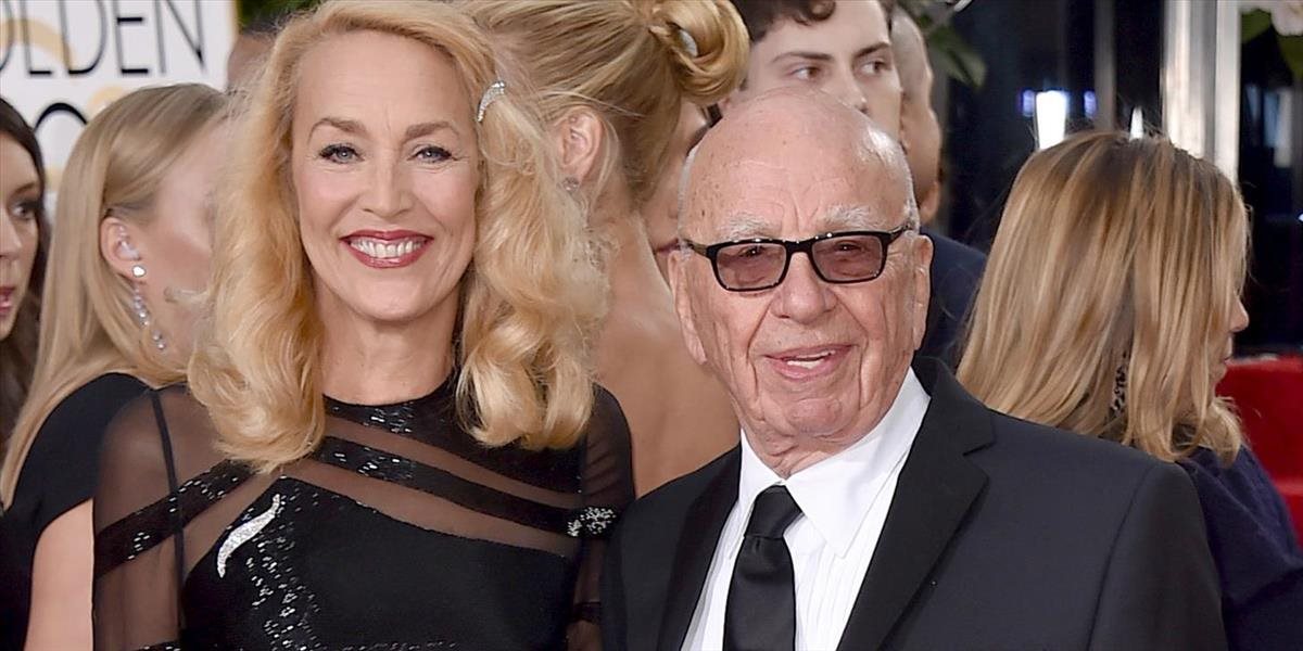 Herečka Jerry Hall (59) a mediálny magnát Rupert Murdoch (84) sa tento víkend zosobášia