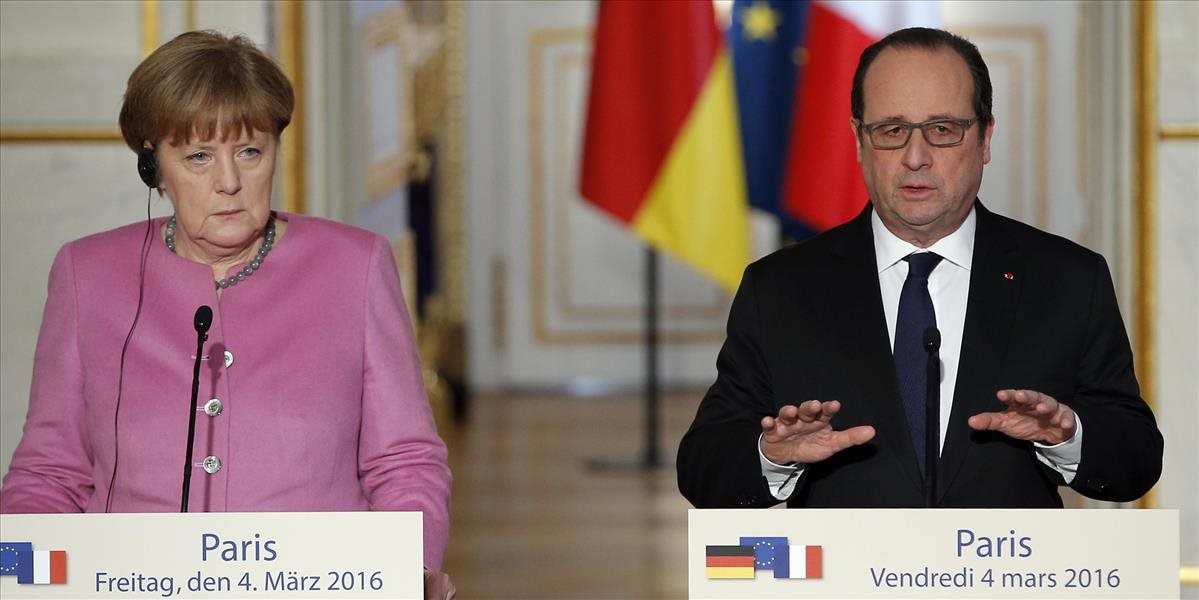 Merkelová a Hollande sa vyslovili za posilnenie kontroly na hraniciach Schengenu