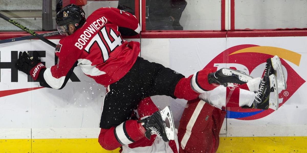 NHL: Borowiecki si roztrhol väzivo v kolene, hrozí mu koniec sezóny