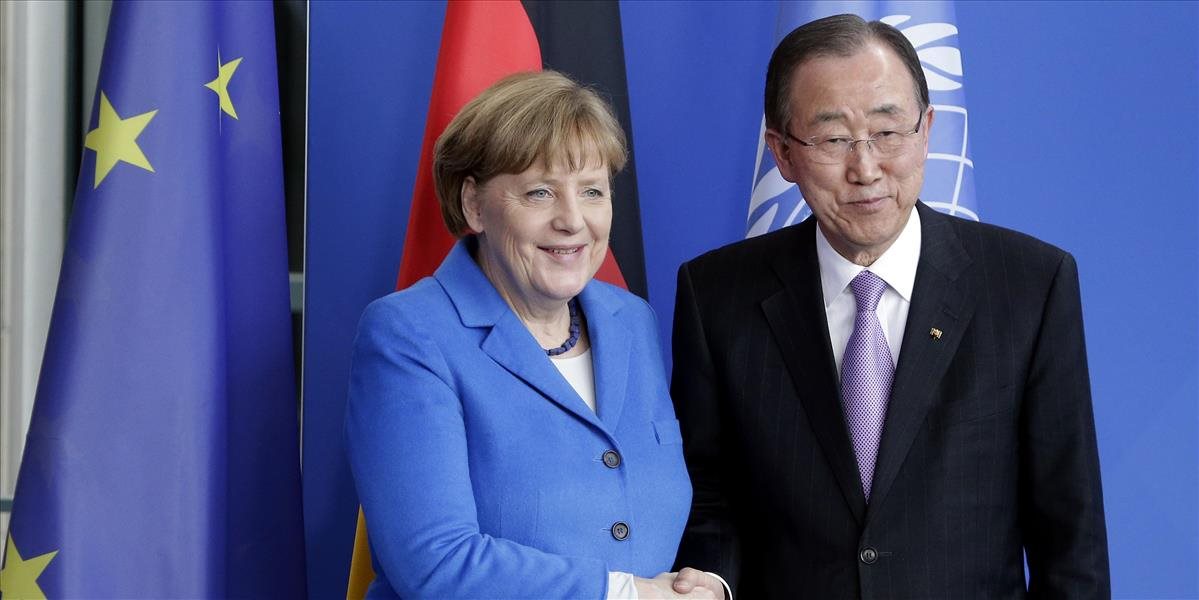 Šéf OSN ocenil prístup Merkelovej k migračnej kríze