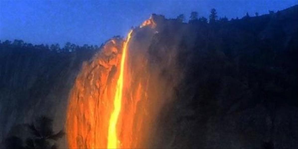 FOTO V Yosemitskom parku sa objavil legendárny “ohňopád"