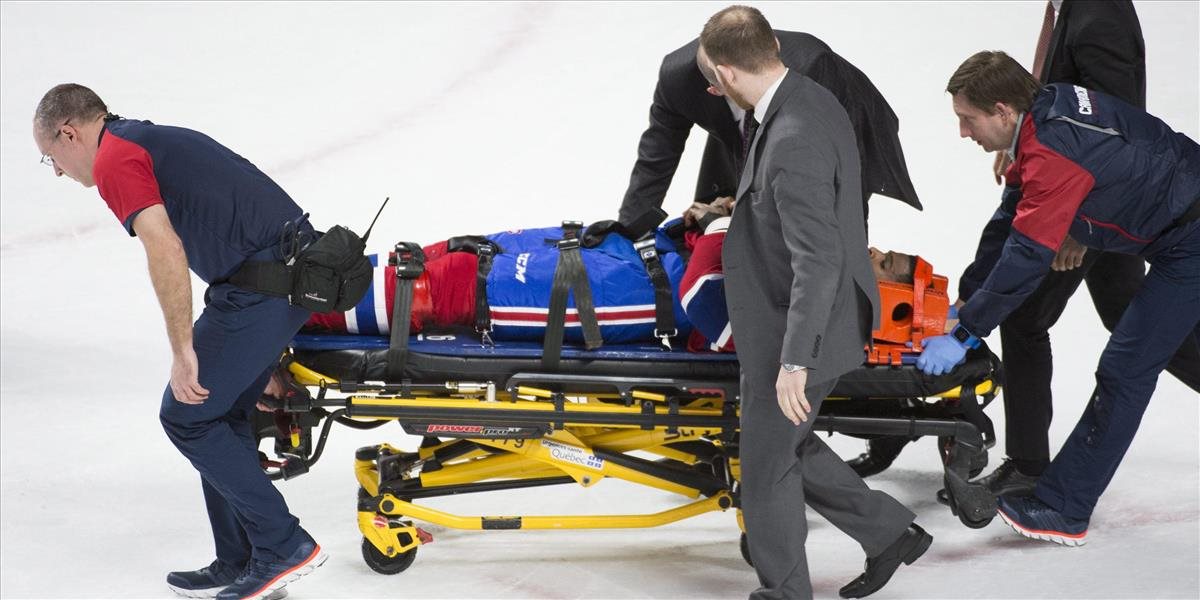 NHL: Subban po zrážke so spoluhráčom opúšťal ľad na nosidlách