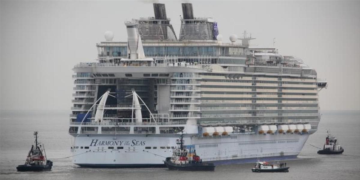 Najväčšia výletná loď sveta Harmony of the Seas začala skúšobnú plavbu