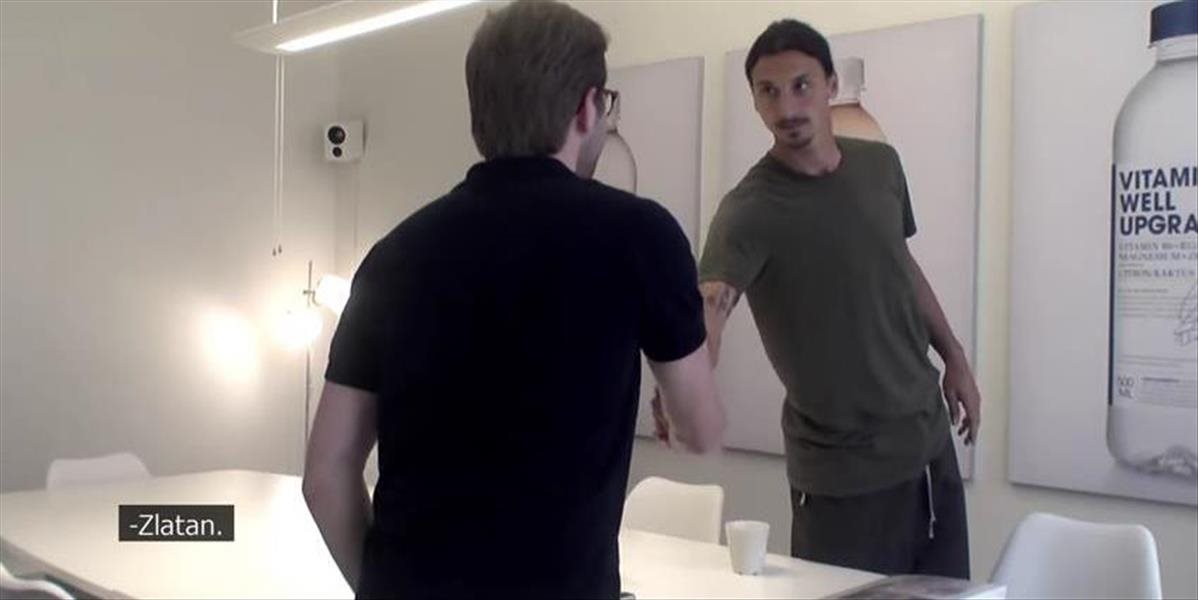 VIDEO Zlatan Ibrahimovič stíha aj pracovné pohovory do svojej firmy Vitamin Well