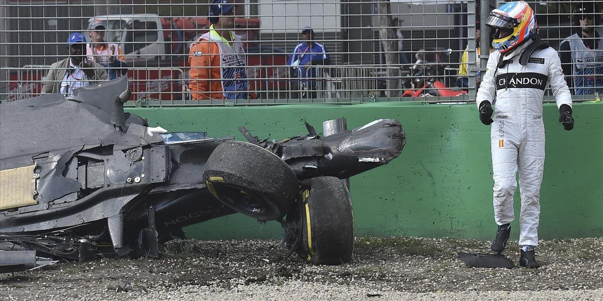 F1: Alonso mal pri vážnej havárii veľké šťastie: Bolo to trochu desivé